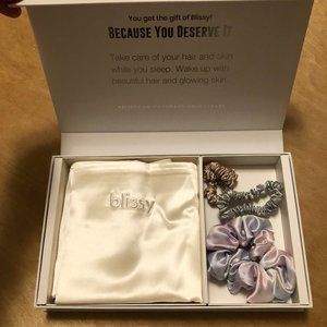 Blissy Momme 22 Silk Pillowcase and Scrunchy set